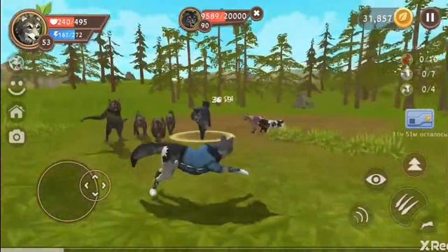 Как победить босса СТАРОГО ВОЛКА в WildCraft смотреть онлайн