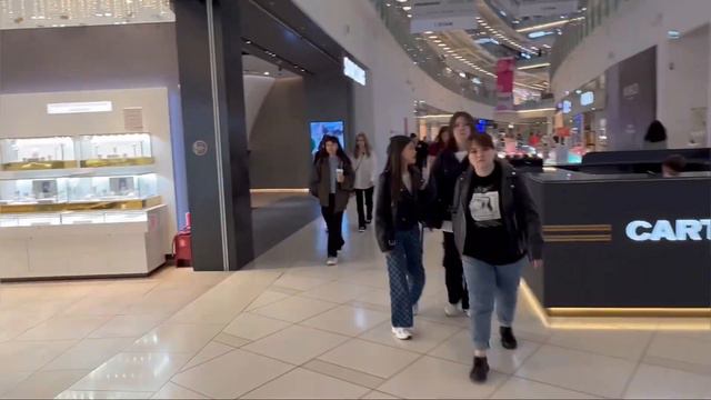 [4K]FIRST LARGEST Shopping Center In EUROPE,AVIAPARK,Moscow,Russia!tallest Cylinder Aquarium In The