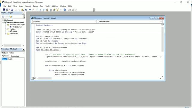 Cara Export dan Save Otomatis Mail Merge ke PDF dengan Cepat смотреть онлайн