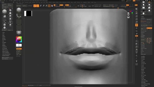 Как сделать красивые губы в Zbrush смотреть онлайн