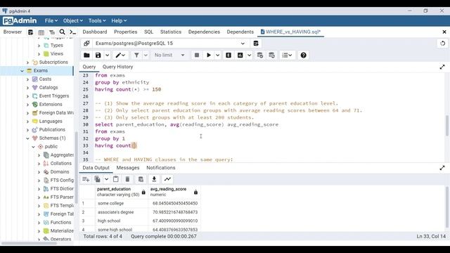 SQL HAVING vs. WHERE (with examples) | Data Analyst Skill Tutorial #8 смотреть онлайн