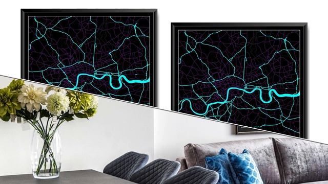 London, UK Printable City Map, Street Map Art смотреть онлайн