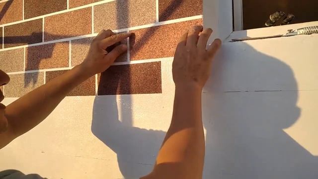 Гибкий камень, фасадный обой, АМК кирпич. НАВОИЙ