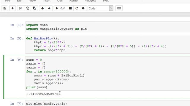 CALCULATION OF PI || BAILEY-BORWEIN-PLOUFFE || INTERESTING MATH FACTS IMPLEMENTATION USING PYTHON | смотреть онлайн