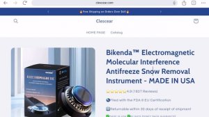 Fake Vehicle antifreeze snow removal instrument scam on Social Media