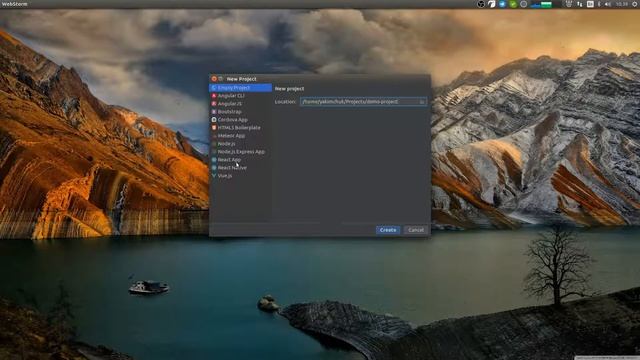 Как создать проект в WebStorm
