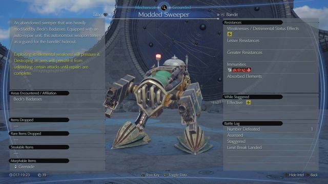 FINAL FANTASY VII REBIRTH enemy number 18 modded sweeper enemy intel смотреть онлайн