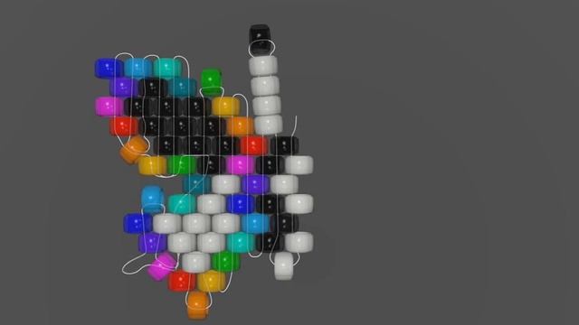 "Domino" Butterfly. Beading cartoon for lefties смотреть онлайн