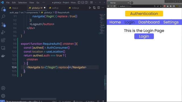 React Router v6 Authentication with Protected Routes, Nested Routes, Active Link - [07] смотреть онлайн