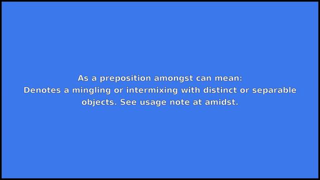 AMONGST - Meaning and Pronunciation смотреть онлайн