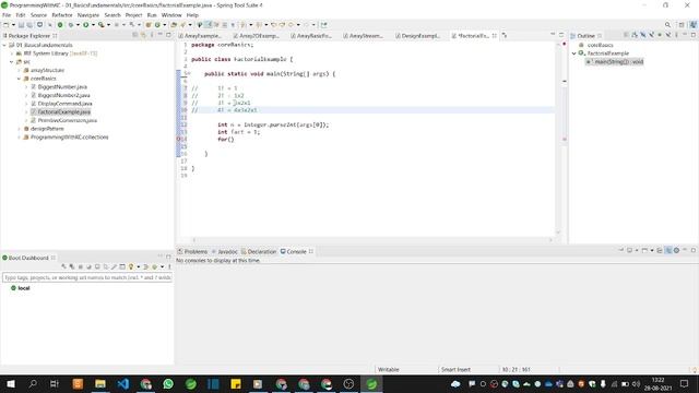 how to print factorial of number Core Java for beginners command line argument смотреть онлайн