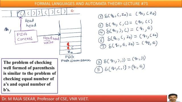 PDA FOR BALANCED PARENTHESES-LECT#71 смотреть онлайн