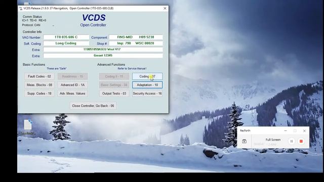 RNS510 Aftermarket Backup Reverse Camera Coding VCDS смотреть онлайн