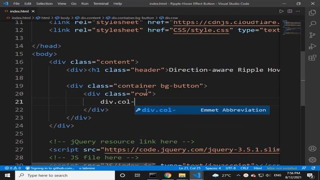 Ripple Hover Effect Button Using CSS and jQuery смотреть онлайн