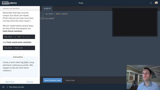 Codecademy Ruby - 5 - Hashes and Symbols смотреть онлайн