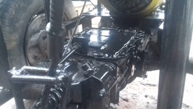 Мій саморобний міні трактор з КПП ЗАЗ 968 смотреть онлайн