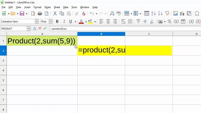 Product and sum formula use together in Libre calc@COMPUTEREXCELSOLUTION смотреть онлайн