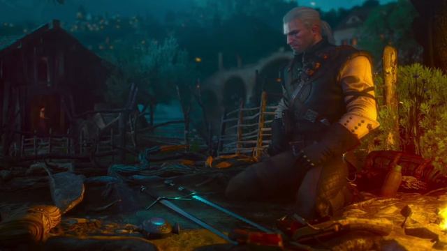 The Witcher 3 Wild Hunt "в поле спят мотыльки" смотреть онлайн