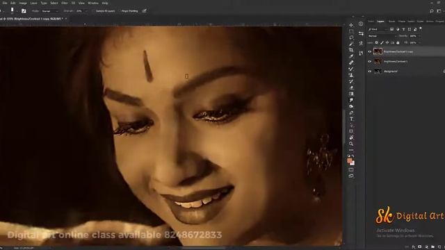 Photo to a Realistic Oil Painting - Photoshop Tutorial смотреть онлайн