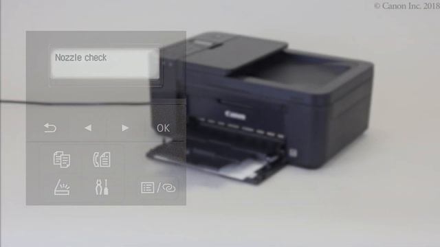 Canon PIXMA TR4520 -- Printing The Nozzle Check Pattern смотреть онлайн