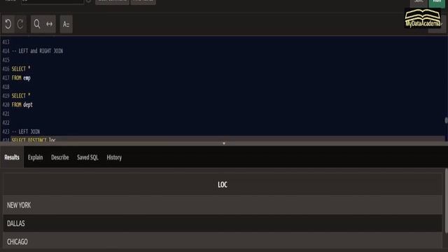 14 SQL LEFT JOIN and RIGHT JOIN смотреть онлайн