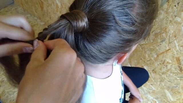 ВЫСОКИЙ ХВОСТ с красивым плетением. Быстро и легко))) смотреть онлайн