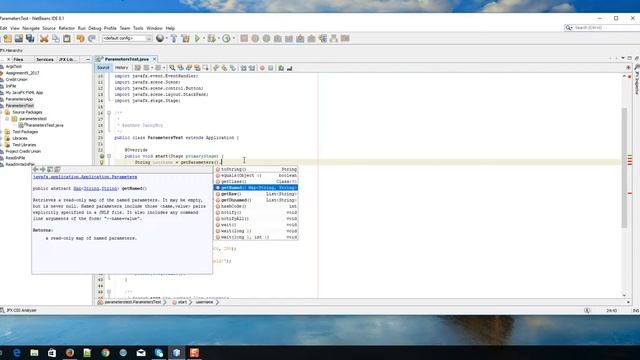 JavaFX Application -Set and Read parameters with Netbeans 8.1 смотреть онлайн