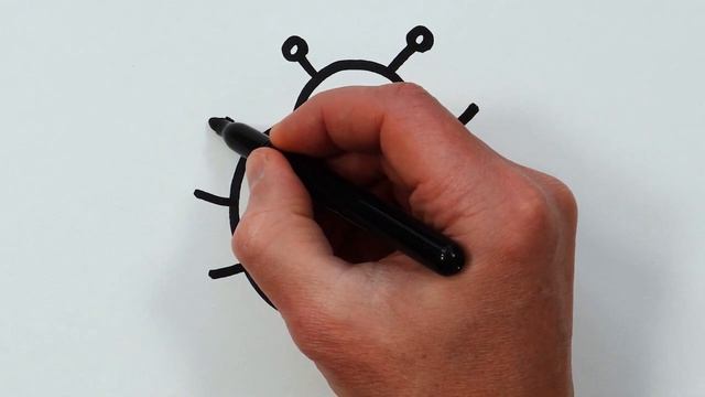 Рисуем фломастерами. Простой милый рисунок. Рисование для детей смотреть онлайн