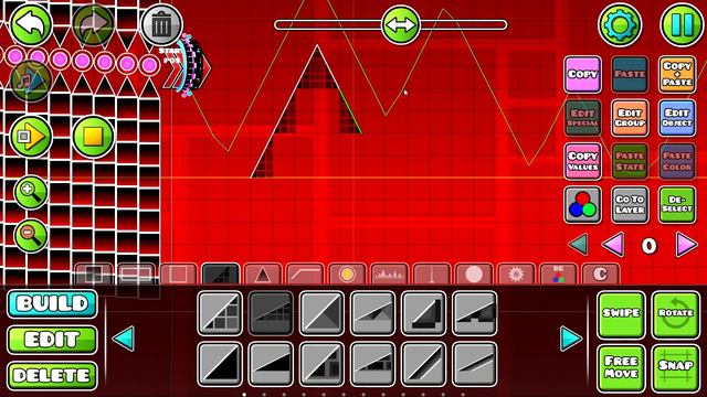 Построил уровень для подписчиков с помощью Колеса ФОРТУНЫ в Geometry dash [30] смотреть онлайн