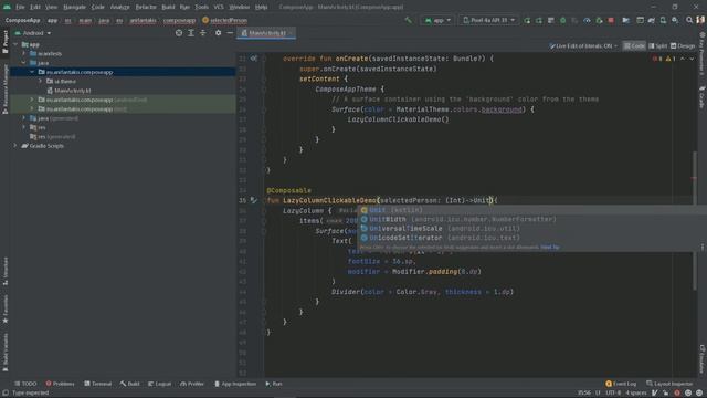 Jetpack Compose (3/5) - Click Events in RecyclerView (LazyColumn) rows смотреть онлайн