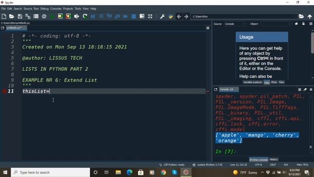 Lists Examples in Python | Part 2 смотреть онлайн