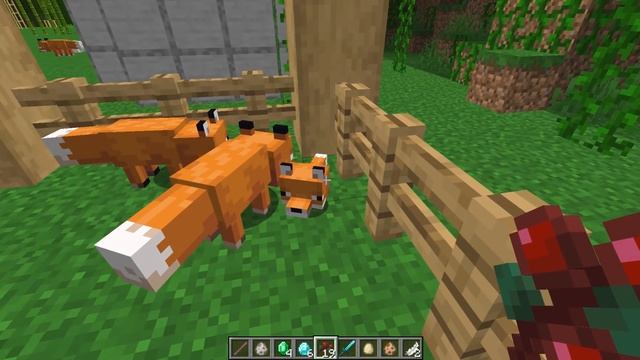 Minecraft 1.14 Adds Foxes, Arctic Foxes & They STEAL DIAMONDS смотреть онлайн