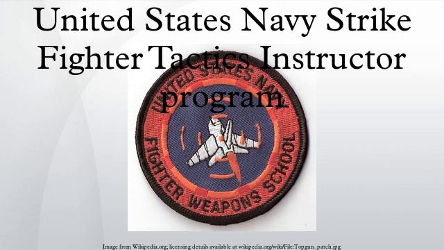 United States Navy Strike Fighter Tactics Instructor program смотреть онлайн