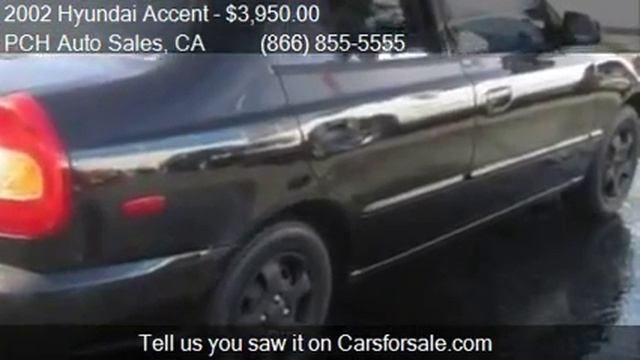 2002 Hyundai Accent GL 4dr Sedan For Sale In Long Beach, CA