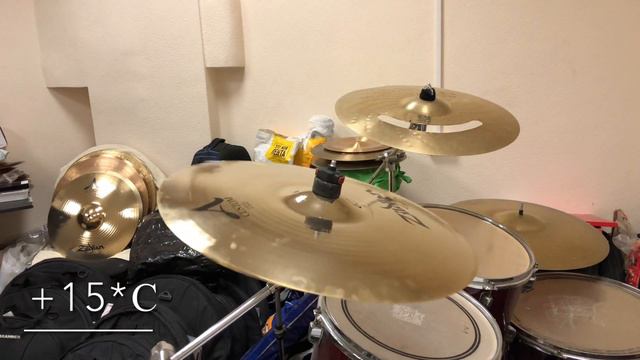 Влияние температуры на звучание тарелок. Zildjian 16’ A custom crash смотреть онлайн