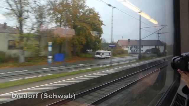 Komplette Mitfahrt IC München Hbf - Ulm Hbf | vmax. 200 km/h смотреть онлайн