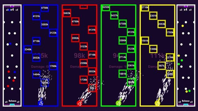Multiply or release vs Falling blocks + Advanced turrets. Algodoolike marble race in unity смотреть онлайн