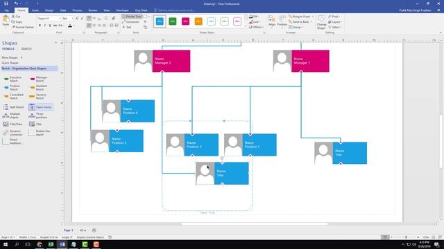 MS Visio Tutorial - Lesson 40 - Team Frames смотреть онлайн