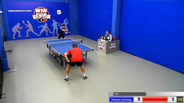 Комаров Александр 3-0 Невмывако Владимир ЮГ 1 Зал 5 WIN CUP Эфир прямой 18.12.2019 смотреть онлайн