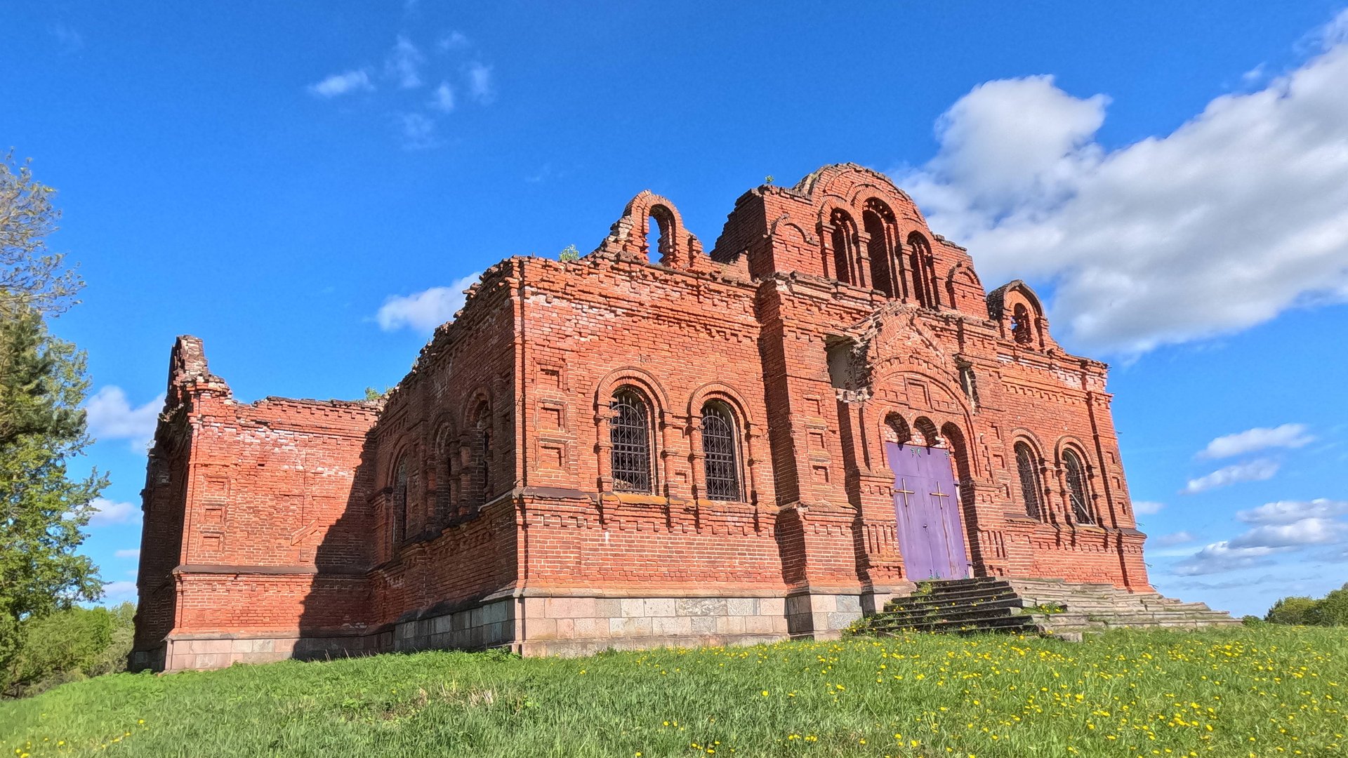 Каспля. Старая церковь. Озеро. смотреть онлайн