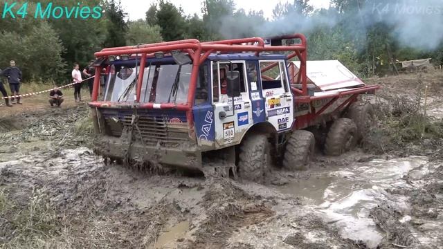 8x8 Off road Truck trial, heavy truck vehicles in action @ Jihlava 2020 смотреть онлайн
