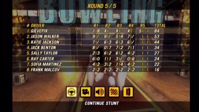 Flashback#3 Flat out 2 #1-Bowling and Blackjack (Ps2) (HD) смотреть онлайн