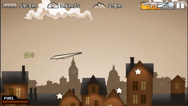 Flight (by Armor Games) - free offline paper plane arcade game for Android - gameplay. смотреть онлайн