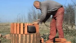 как сделать отличный красивый кирпичный тандыр своими руками,  подробно