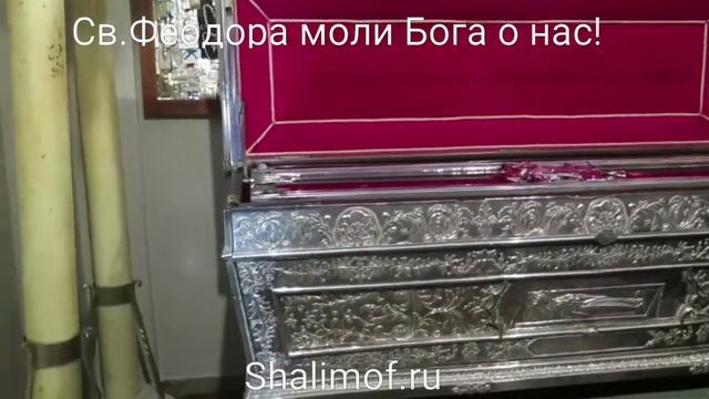 Мощи. Рака с мощами Св .Блаженной Феодоры смотреть онлайн