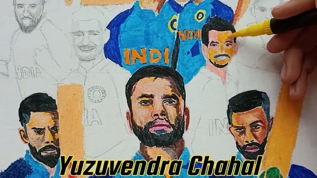 Indian Cricket Team Sketch ???? смотреть онлайн