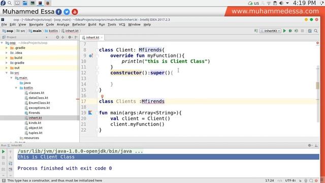 42 Kotlin Advance inheritance OOP смотреть онлайн