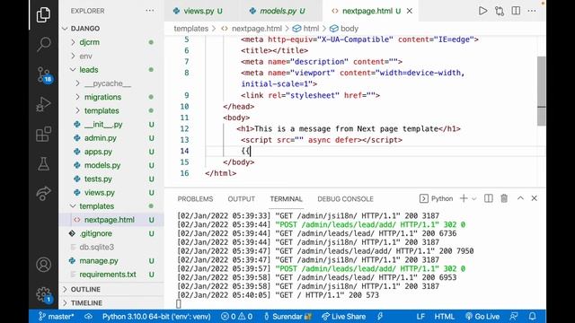 Python Django Tutorial for Beginners | context and namespace смотреть онлайн