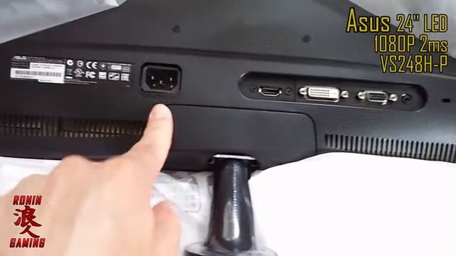 Asus 24" LED Monitor VS248H-P Un-boxing смотреть онлайн
