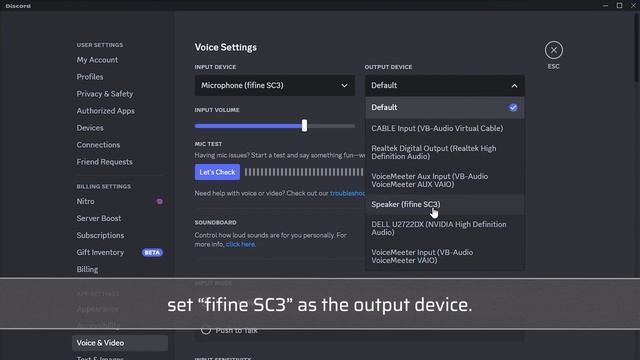 [Tutorial] Of How To Set Up Microphone And Headphones With FIFINE AmpliGame SC3 In Discord